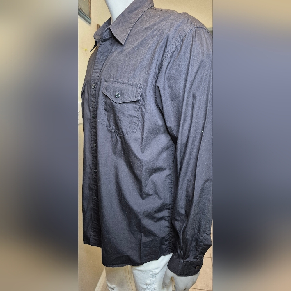 Kenneth Cole Black sports/dress shirt - Picture 12 of 14